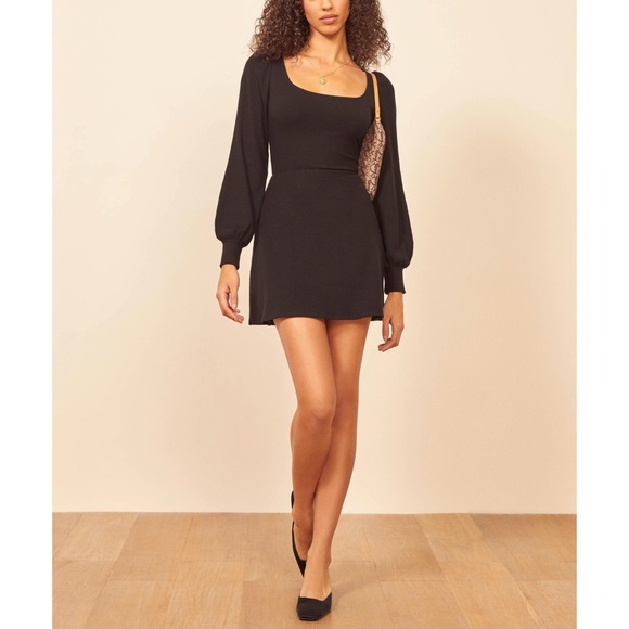 reformation square neck dress